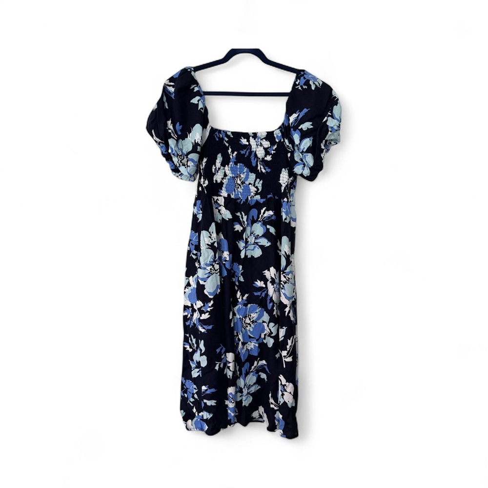 Ellen Tracy Navy Floral Dress NWT - Picture 3 of 6